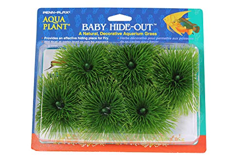 Penn Plax Fish Breeding Grass - Baby Hideout, Safe Hiding for Fry - Decorative Aquarium Grass